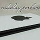Заказать ОБЛОЖКА ДЛЯ ПАСПОРТА " APPLE " ( white ) НАТУРАЛЬНАЯ КОЖА. NIKOLAY PERKHUROV. Ярмарка Мастеров. . Обложка на паспорт Фото №3