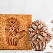 Для дома и интерьера handmade. Livemaster - original item MITTEN wooden gingerbread/honeycake mold. Handmade.