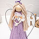Copy of Copy of Macrame  Angel.  20cm Red dress. Interior doll. Textile Shop Natalya. My Livemaster. Фото №6