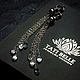 Order Earrings 'Silver Rain' with pearls. Handiwork decorations. Livemaster. . Earrings Фото №3