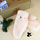 Selemeneva mink mitten gloves for women. Pink pearl, Mittens, Ekaterinburg,  Фото №1