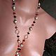 M  With pendant, long beads 'ROSE' Murano glass. Lariats. Rimliana - the breath of the nature (Rimliana). Online shopping on My Livemaster.  Фото №2