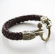 Raven bracelet made of genuine leather. Bead bracelet. MintTiger. Online shopping on My Livemaster.  Фото №2