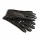gloves Python. Classic black gloves are made from Python custom. Men's gloves from Python handmade. Mens winter gloves from Python. Stylish men's accessory from Python.
