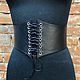 Belt corset leather -wine color,cognac,black. Belt. Sboy_brand.leather. Online shopping on My Livemaster.  Фото №2