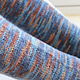  Вязаные шерстяные носки Синий камуфляж, женские, мужские. Носки. Rustic socks (rustic-socks). Интернет-магазин Ярмарка Мастеров.  Фото №2