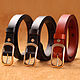 Genuine leather belt 'ISIDA' for women / Leather Belt. Straps. EZCASE - Leather Design Studio. My Livemaster. Фото №5