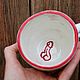 A mug with a pattern inside on the bottom of the plane is a whale. Mugs and cups. DASHA LEPIT | Ceramic tableware (dashalepit). My Livemaster. Фото №4