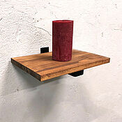 Для дома и интерьера handmade. Livemaster - original item Wall shelf made of wood and pipes in Loft style. Handmade.