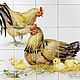 Tiles and tiles: apron 'In the chicken coop'. Tile. ArtFlera (artflera). My Livemaster. Фото №5