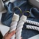Подхваты канаты в морском стиле. Подхваты для штор. Linen Interior. Интернет-магазин Ярмарка Мастеров.  Фото №2