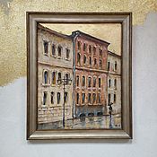 Картины и панно handmade. Livemaster - original item Painting with a view of St. Petersburg painting street of the city pictures of big cities. Handmade.