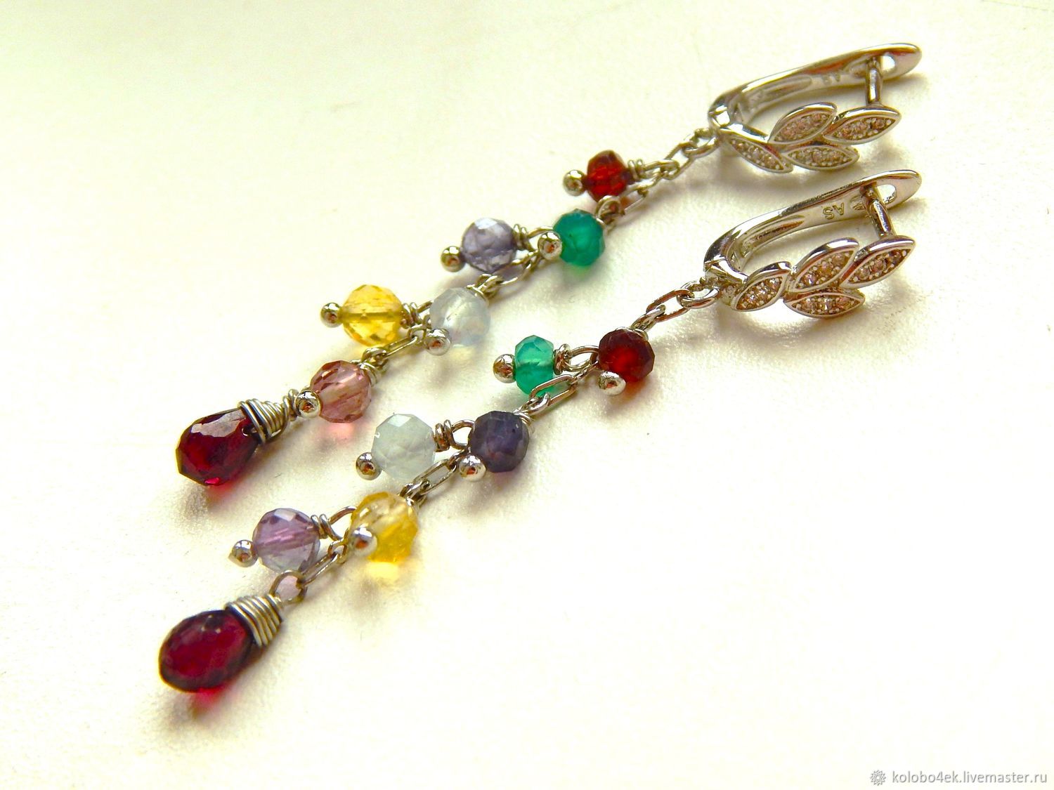 Серьги классические: САМОЦВЕТЫ купить в интернет-магазине Ярмарка ...