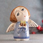 Сувениры и подарки handmade. Livemaster - original item Angel (Walnut Savior) Statuette. Handmade.