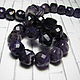 Amethyst faceted cube, faceted bead, Beads1, Dolgoprudny,  Фото №1