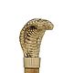  Walking stick 'Snake', brass, wood, Canes, Moscow,  Фото №1