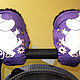 Муфты для колясок Муми-тролли фиолетовый, фуксия, Подушка для кормления, Санкт-Петербург,  Фото №1