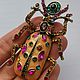 Винтаж: ВИНТАЖ СТИЛЬ Брошь Жук Скарабей. Броши винтажные. Vintage & Jewelry by Ev. Ivanovskaia. Интернет-магазин Ярмарка Мастеров.  Фото №2