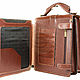 Leather tablet 203 brown. Tablet bag. Russian leather Guild. My Livemaster. Фото №4