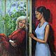 Two women. Oil on canvas. 40h50 cm, Pictures, Moscow,  Фото №1
