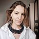 Колье чокер антрацитового цвета в стиле Кучинелли. Колье. Сеня Волкова. Интернет-магазин Ярмарка Мастеров.  Фото №2