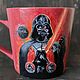 Кружка с росписью, звездные воины, Дарт Вейдер, Star Wars, Darth Vader. Кружки и чашки. Классные подарки. Интернет-магазин Ярмарка Мастеров.  Фото №2