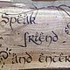 The sign on the door in the style of the Lord of the Rings LoTR. Door number. magics-cave. My Livemaster. Фото №4