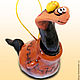 Snake ceramic bell. Bells. FunIdea. Online shopping on My Livemaster.  Фото №2