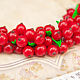 Bracelet with red currant berries. Bead bracelet. Romanycheva Natalia. My Livemaster. Фото №4
