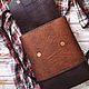 Backpack genuine leather 'Satchel' casual brown. Backpacks. Gelekoka. Handmade leather bags.. My Livemaster. Фото №4