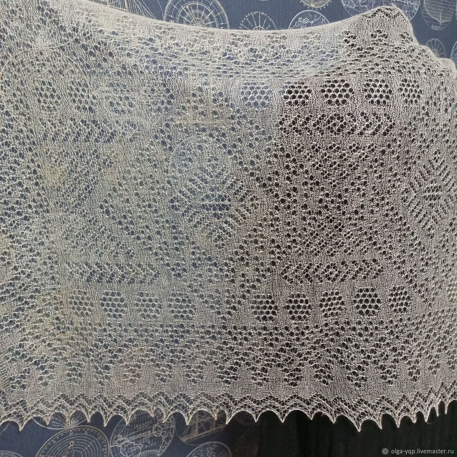 Палантин в оренбургском стиле из козьего пуха купить в интернет-магазине Ярмарка Мастеров по цене 10000 ₽ – VACKPRU, Палантины, Красноармейск - доставка по России