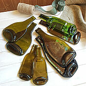 Материалы для творчества handmade. Livemaster - original item Flat bottles, melted. Fusing. for decorating.. Handmade.
