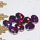 Rhinestones oval 14/10 mm Red rainbow in a frame. Rhinestones. agraf. My Livemaster. Фото №4