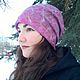 Hat felted women's wool brown pink. Caps. Favorite heat Natalia. My Livemaster. Фото №4