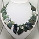 Mysterious Forest Necklace (quartz with chlorite, chalcedony). Necklace. Selberiya shop. My Livemaster. Фото №5