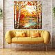 Painting Beautiful Autumn. Landscape. stained glass. buy painting artist. Pictures. House of the Sun (irina-bast). Online shopping on My Livemaster.  Фото №2