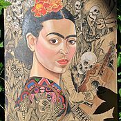 Картины и панно handmade. Livemaster - original item Pictures: Frida Kahlo Carnival. Handmade.