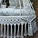 Подвесное кресло-шатер. Кресла. Оксана Макраме узелочки (macrame-uzelochki). Ярмарка Мастеров.  Фото №4