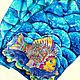 Batik scarf 'Magic fish'. Scarves. OlgaPastukhovaArt. Online shopping on My Livemaster.  Фото №2