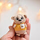 El regalo kofemanu, el juguete de Navidad el oso de peluche el juguete de punto, Christmas decorations, Moscow,  Фото №1