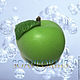 Силиконовая форма для мыла "Яблоко с листочком" 3D