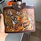 Фляга"Косуля" подарочная в кожаном чехле, 900мл. Подарочные фляги. Alla LeatherworkS. Ярмарка Мастеров.  Фото №6