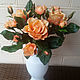 Букет персиковых роз, Композиции, Иваново,  Фото №1