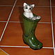 Винтаж: Leonardo фигурка Кот в сапоге Wellingtons Англия 1980 годы. Статуэтки винтажные. Мир фарфора и украшений. Ярмарка Мастеров.  Фото №5
