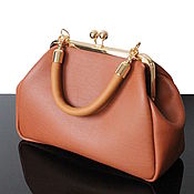 Бежевая классическая кожаная сумка, сумка женская