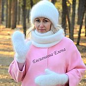 Аксессуары handmade. Livemaster - original item Fashionable winter down-filled hoodie