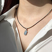 Украшения handmade. Livemaster - original item Aquamarine pendant (burrill) 