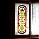 Order Stained glass for Fireplace. Glass Flowers. Livemaster. . Stained glass Фото №3