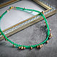 Choker with green onyx and hematite. Chokers. Solanda. Online shopping on My Livemaster.  Фото №2