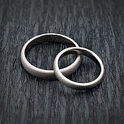 Украшения handmade. Livemaster - original item Titanium wedding rings, matte. Handmade.